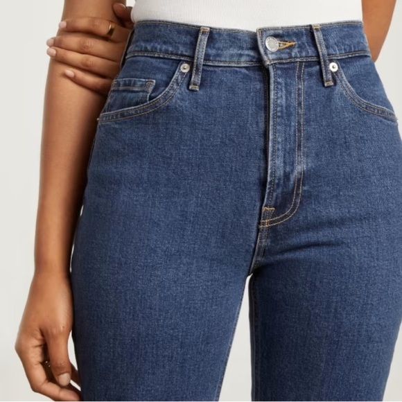 Everlane The Cheeky Split-Hem Jean Organic Cotton Size 29 High Waist - Picture 4 of 12